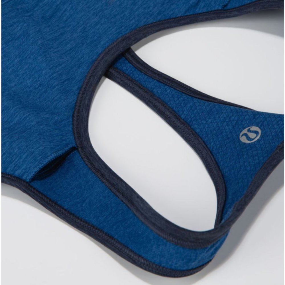 Lululemon Ebb & Flow Racerback Tank  Heathered Rugged Blue/Heathered Inkwell 6 - Picture 8 of 16
